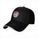 Black Baseball Cap With Surreal Sushi Portrait Graphic