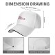 Black Baseball Cap With Pink Whimsical Graphic Design