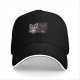 Black Baseball Cap With Cute Raccoon And Evil Shadow Graphic