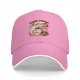Black Baseball Cap With Cute Bagel Themed Hamster Art