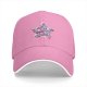 Black Baseball Cap With Patriotic Star Freedom Bravery Print