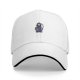 Black Baseball Cap With Cute Grim Reaper Graphic