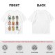 Olive T-Shirt With Cute Animal Teacup Character Print