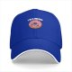 Black baseball cap with sad donut graphic and 'I'M A WEIRD' text