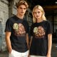 Olive Green T-Shirt With Cute Cartoon Turtle Graphic
