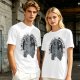 Oversized Olive T-Shirt With Alien 'Believe In Yourself' Graphic