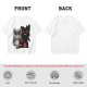 Olive T-Shirt With Cute Raccoon And Shadow Monster Graphic