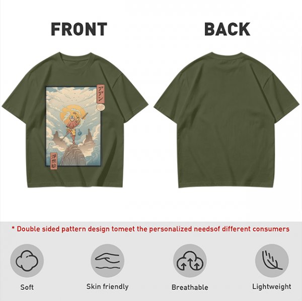 Avatar Aang Ukiyo-e Style Graphic Tee