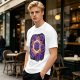 Olive T-Shirt With Glowing Dungeons & Dragons Dice Set Art