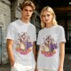 Olive Graphic T-Shirt With Raccoon Opossum Skunk 'GOALS' Print