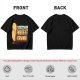 Olive graphic tee with playful bread character and 'Ready or Not Here I Crumb' text
