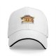 Black baseball cap with retro espresso coffee cup graphic
