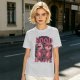 Olive graphic t-shirt with food is love and cartoon animal design