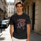 Olive green t-shirt with dimensional demogorgon graphic print