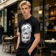 Olive T-Shirt With Raccoon and Opossum Weird Love Graphic
