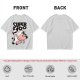 Olive green t-shirt with 'SUPER MOO' and cartoon cow graphic