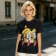 Olive T-Shirt with Cartoon Taco and Beer Graphic