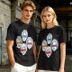 Olive T-Shirt With Golden Girls Ninja Turtle Masks Graphic