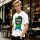 Olive T-Shirt With Dinosaur Graphic And Self Belief Text