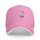Black Baseball Cap With Cute Halloween Monster Cat Print