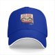 Black baseball cap with cute ramen cat graphic design