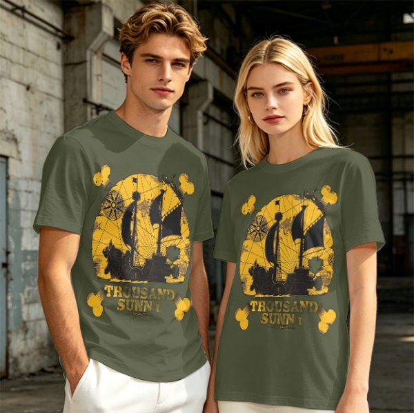 One Piece Thousand Sunny Pirate Ship Graphic T-Shirt
