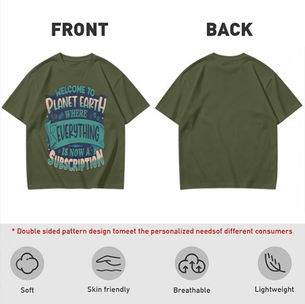 Welcome to Planet Earth Where Everything Is Now A Subscription T-Shirt