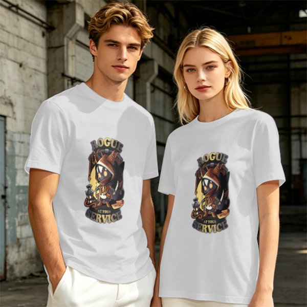 Rogue At Your Service Chibi Character Graphic T-Shirt
