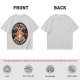 Olive t-shirt with black magic black coffee goat graphic print