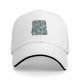 Black Baseball Cap With Blue Whimsical Character Print