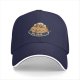 Black Baseball Cap With Cute Cinnamon Roll Bunny 'You Roll' Graphic
