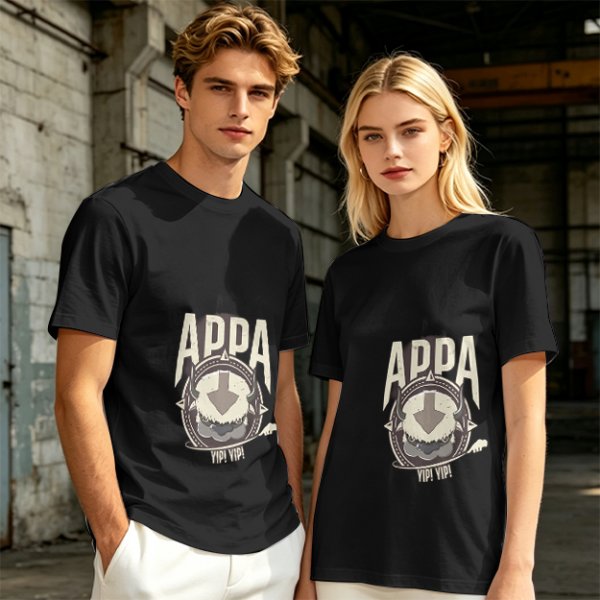 Olive Green Appa Yip Yip Graphic T-Shirt