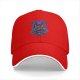 Black Baseball Cap With Fantasy Dragon And Warrior Graphic