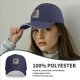 Black Baseball Cap with Japanese Wave and Ship Art Print