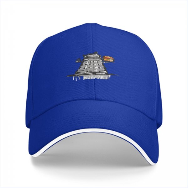 Black Baseball Cap With Dalek It's Dalektable Graphic