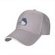 Black Baseball Cap With Blue Totoro Inspired Graphic Print