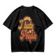 Olive Green Retro Graphic T-Shirt with "I Hate People" Print