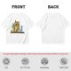 Olive T-Shirt With Mad Scientist Cat Chemistry Lab Print
