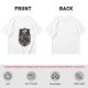 Olive T-shirt with Gothic Anime Character Group Graphic Print