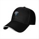 Black Baseball Cap With Cartoon Character Graphic Design