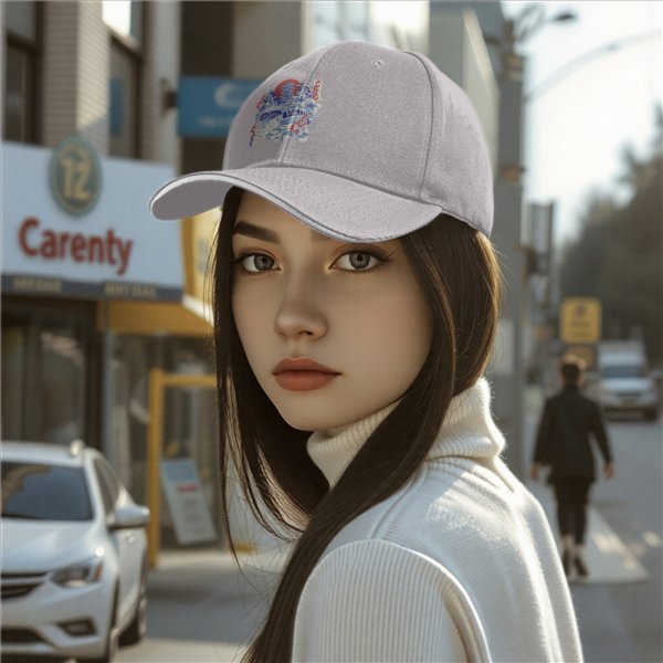 Black Baseball Cap With Japanese Anime Inspired Graphic Print