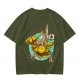 Chocobo Rider with Retro Game Character Graphic T-Shirt