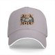 Black baseball cap with Stay Gold graphic print featuring four characters