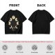 Olive T-Shirt With Cat Phases Moon Cycle Graphic Print