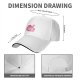 Black baseball cap with pink ramen bowl graphic design
