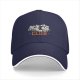 Black Baseball Cap with Cartoon Characters and CLUB Print