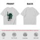 Olive Green T-Shirt With Legendary Hero Ink Splatter Art