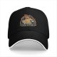Black Baseball Cap Featuring This Is Fine Meme Dog Art