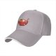 Black Baseball Cap With Cute Angry Ramen Bowl Graphic