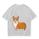 Olive Green T-Shirt With I Love My Corgi Graphic Print